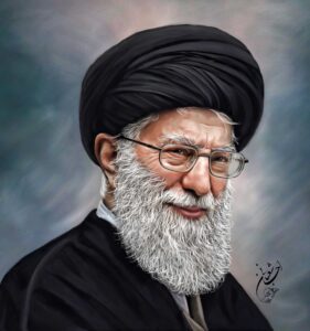 امام خامنه ای | نقاشی شهید | طراحی چهره | احسان شعبانی