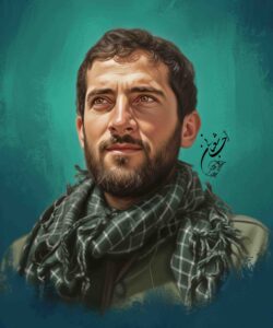 شهید حمید باکری | نقاشی شهید | طراحی چهره | احسان شعبانی