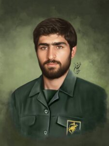 شهید قاسم اصغری | نقاشی شهید | طراحی چهره | احسان شعبانی