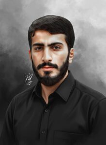 شهید مصطفی صدرزاده | نقاشی شهید | طراحی چهره | احسان شعبانی
