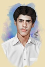 شهید اسد الله اسدی شهید اسد الله اسدی | نقاشی شهید | طراحی چهره | احسان شعبانی