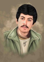 شهید امیر خانی شهید امیر خانی | نقاشی شهید | طراحی چهره | احسان شعبانی