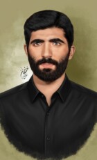 شهید حجت ملا آقایی شهید حجت ملا آقایی | نقاشی شهید | طراحی چهره | احسان شعبانی