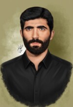 شهید حجت ملا آقایی شهید حجت ملا آقایی | نقاشی شهید | طراحی چهره | احسان شعبانی