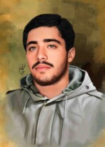شهید حسین کرداری شهید حسین کرداری | نقاشی شهید | طراحی چهره | احسان شعبانی
