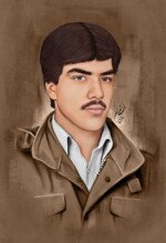 شهید داود غلامی شهید داود غلامی | نقاشی شهید | طراحی چهره | احسان شعبانی