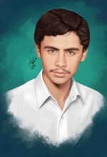 شهید صادق چناقچی شهید صادق چناقچی | نقاشی شهید | طراحی چهره | احسان شعبانی