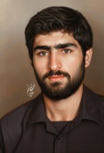 شهید قاسم اصغری شهید قاسم اصغری | نقاشی شهید | طراحی چهره | احسان شعبانی